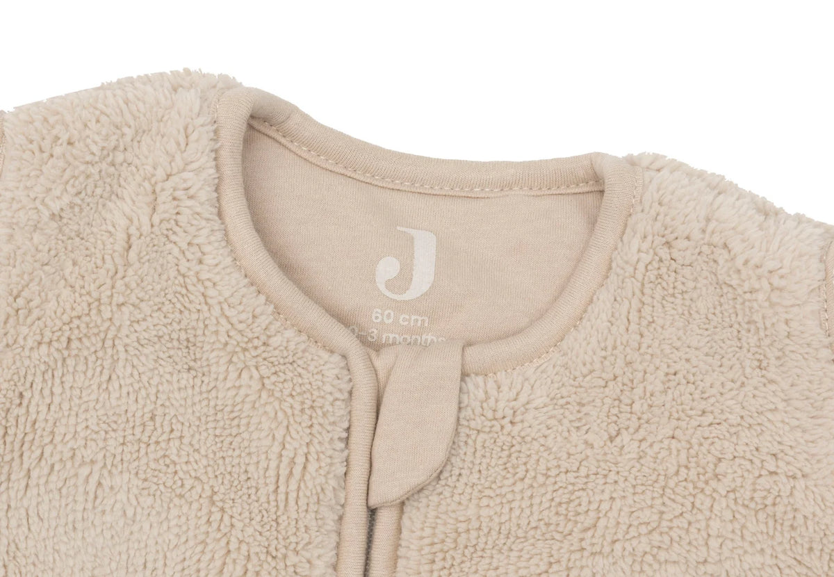 Slaapzak met afristbare mouw - Fluffy - Sand- 60 cm