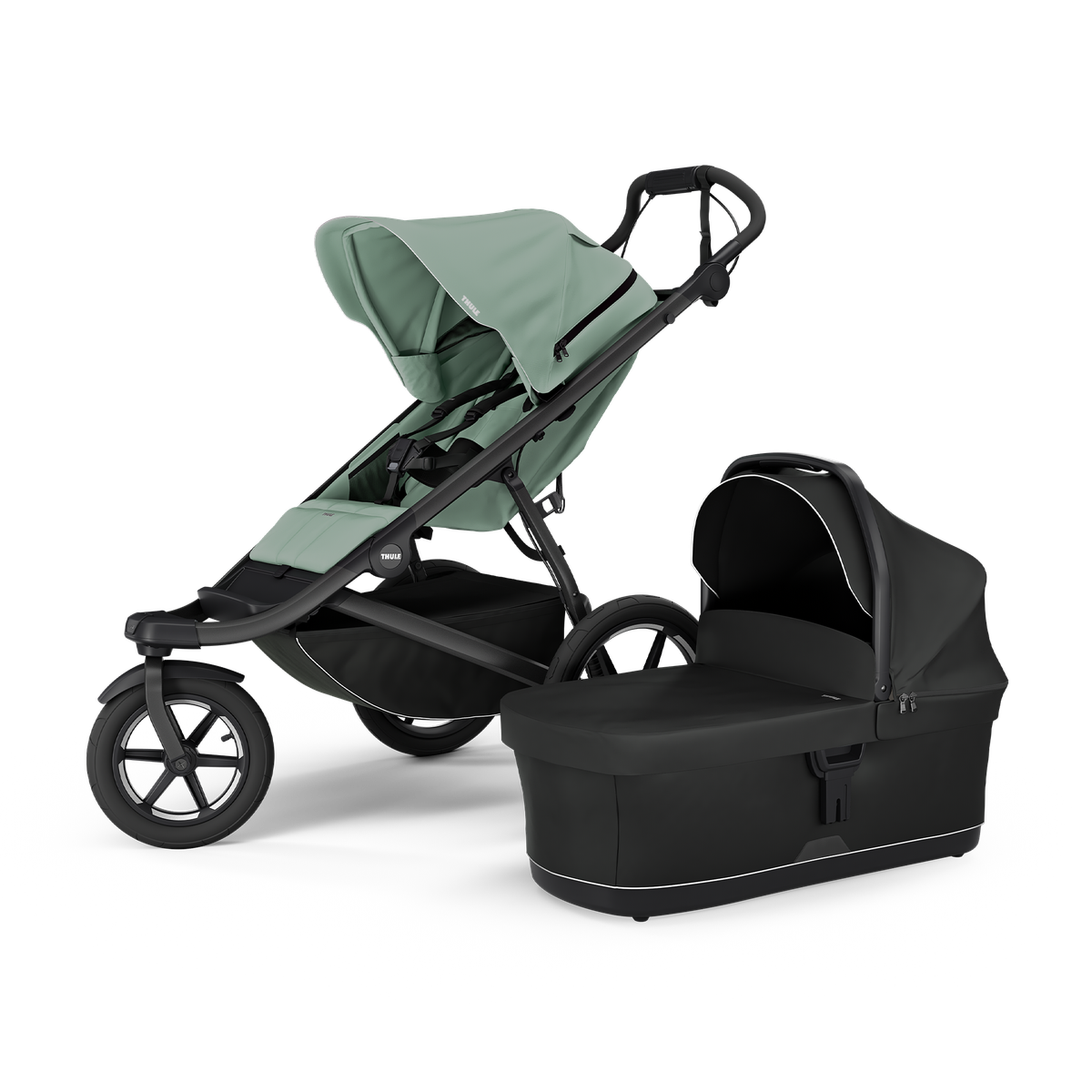 Thule Urban Glide 3 2-in-1 bundel - Mistgroen