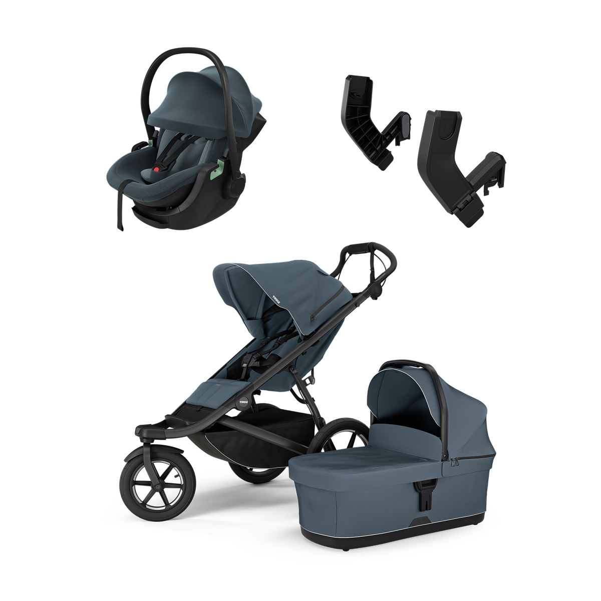 Thule Urban Glide 3 + Thule Maple pasgeborene bundel - Donkerblauw