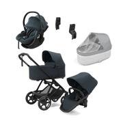 Thule Charm 2 in 1 + Thule Maple pasgeborene bundel Darkest Blue