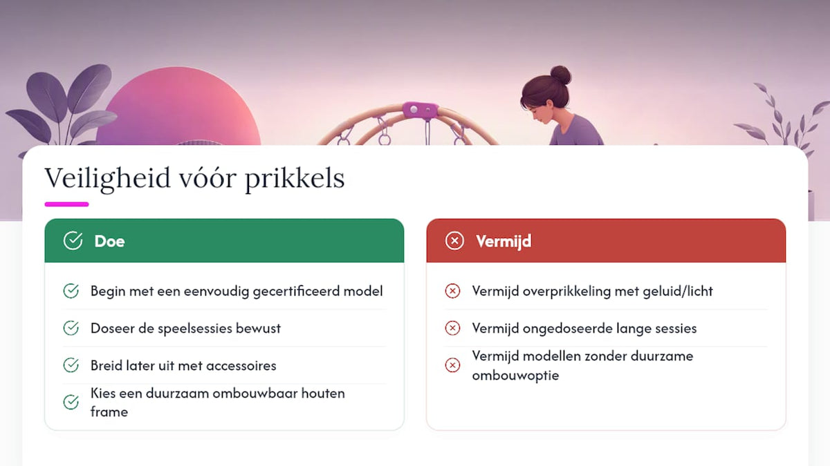 Babygym kiezen: waarom veiligheid voor prikkels gaat