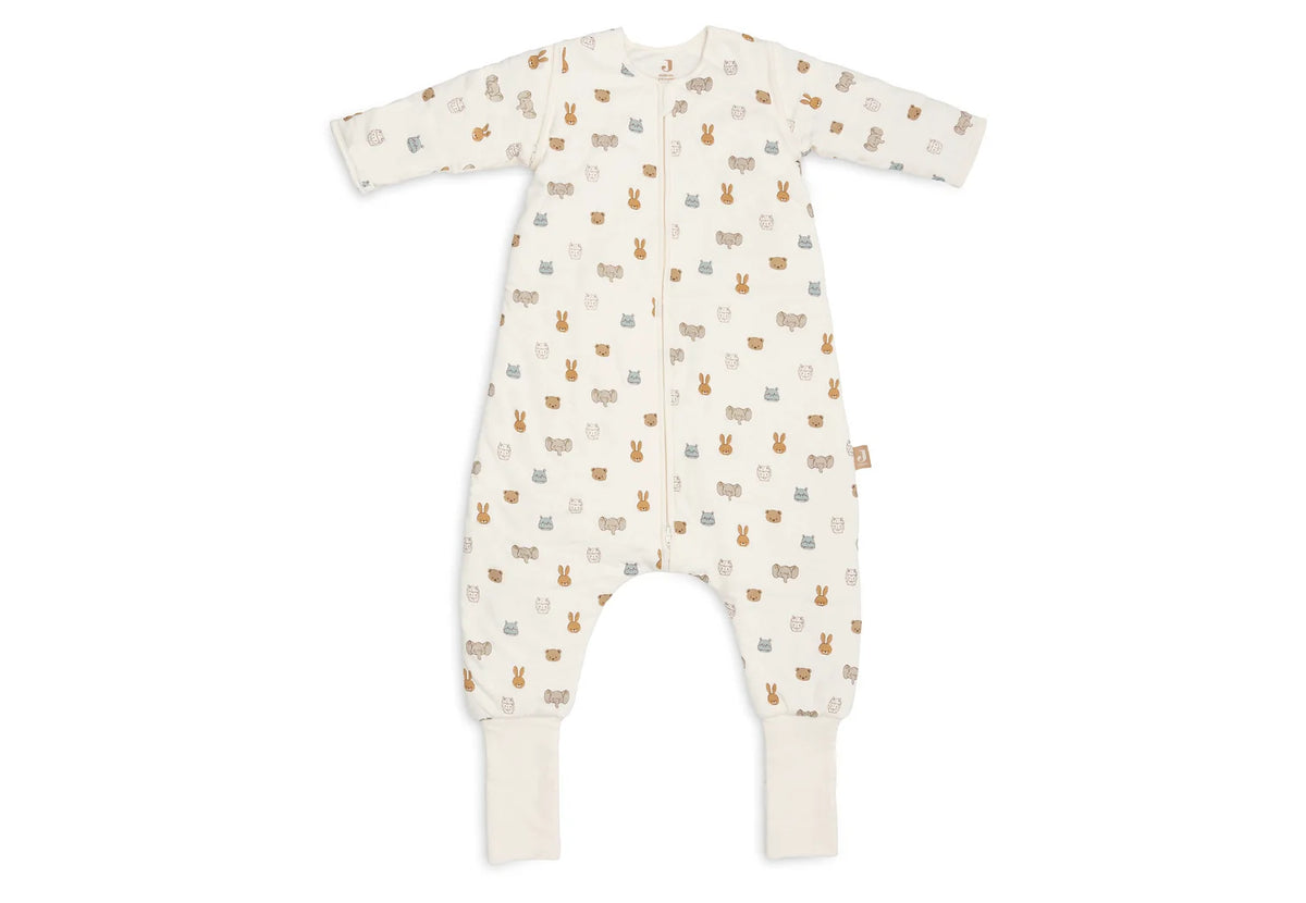 Slaapzak met Voeten en Afritsbare Mouwen – Jollies Sand - 80/86 cm