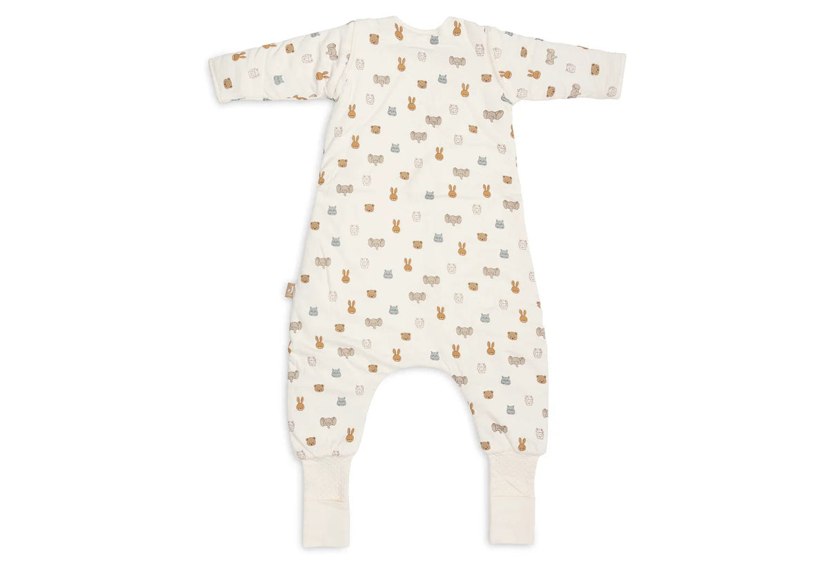 Slaapzak met Voeten en Afritsbare Mouwen – Jollies Sand - 80/86 cm