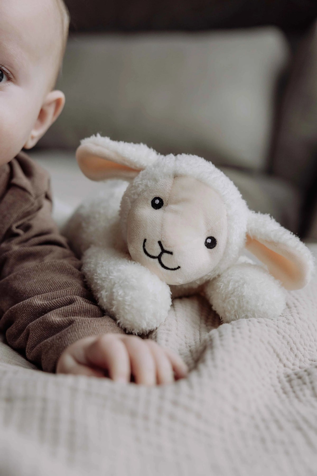 Rosie – Hartslag Knuffeldoekje Beige