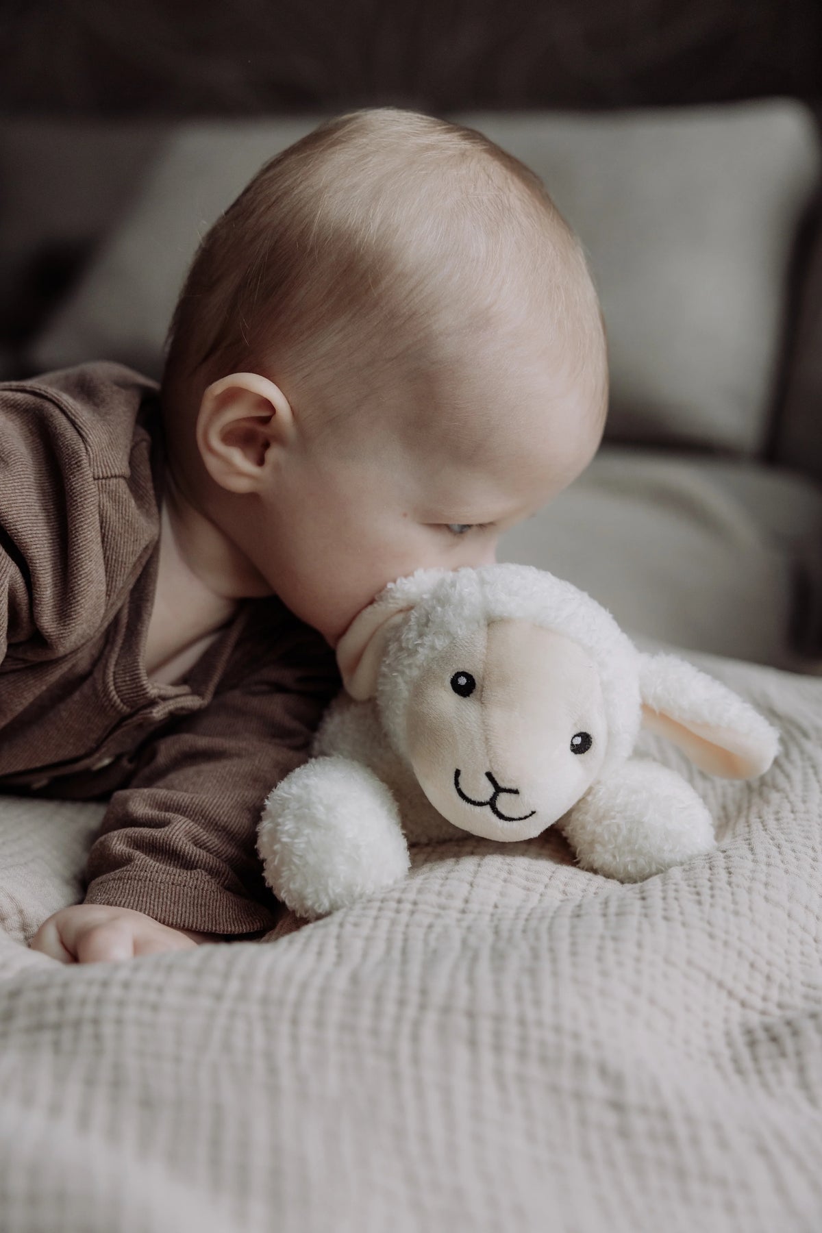 Rosie – Hartslag Knuffeldoekje Beige