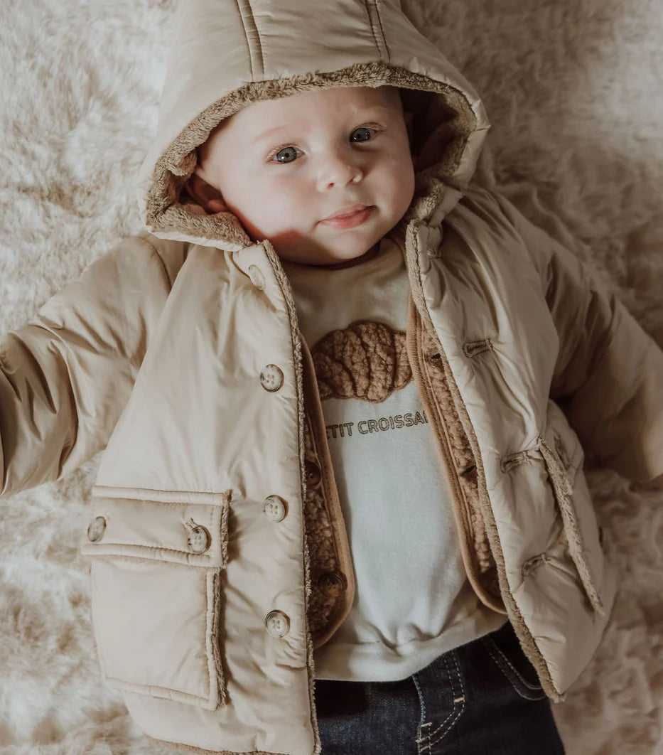 T-shirt lange mouw Aerodoux Petit Croissant Off White