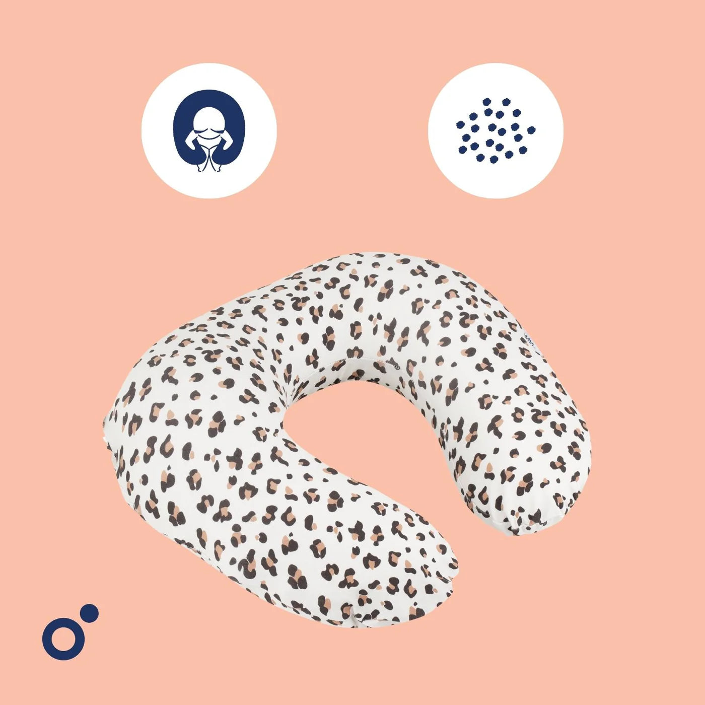 Doomoo Voedingskussen Softy - Leopard Cream