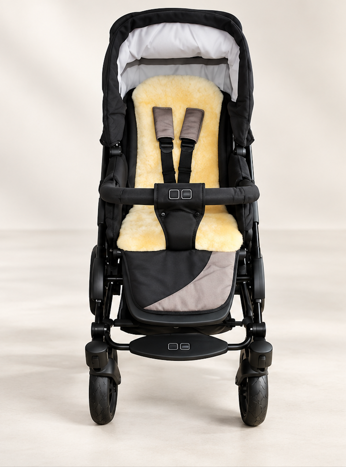 Schapenvacht Inlegger voor Buggy & Kinderwagen
