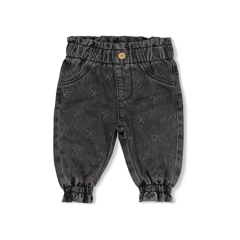 Denim Broek met Borduursels – Winter Denims