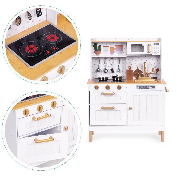 Angelove Grote Houten Speelkeuken met Geluid en LED - Casteleyn