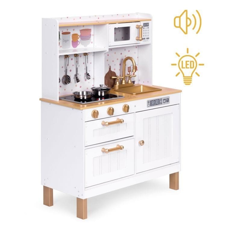 Angelove Grote Houten Speelkeuken met Geluid en LED - Casteleyn