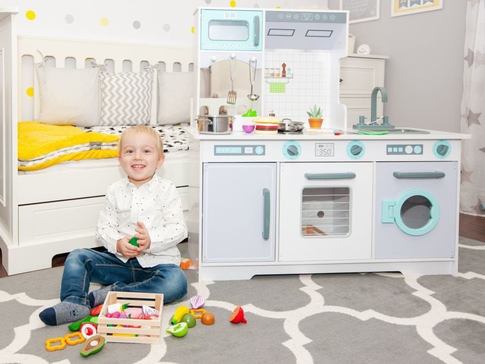 Angelove Grote Houten Speelkeuken met Wasmachine en Accessoires - Casteleyn
