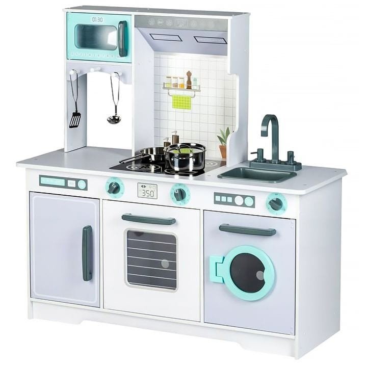 Angelove Grote Houten Speelkeuken met Wasmachine en Accessoires - Casteleyn