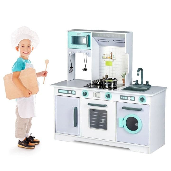 Angelove Grote Houten Speelkeuken met Wasmachine en Accessoires - Casteleyn