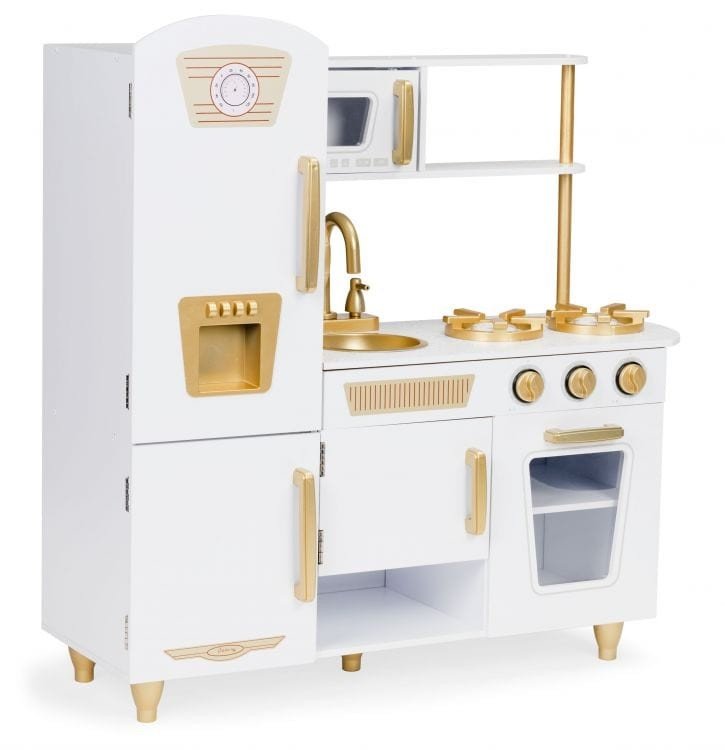 Angelove Grote Houten Speelkeuken – Wit met Goud - Casteleyn