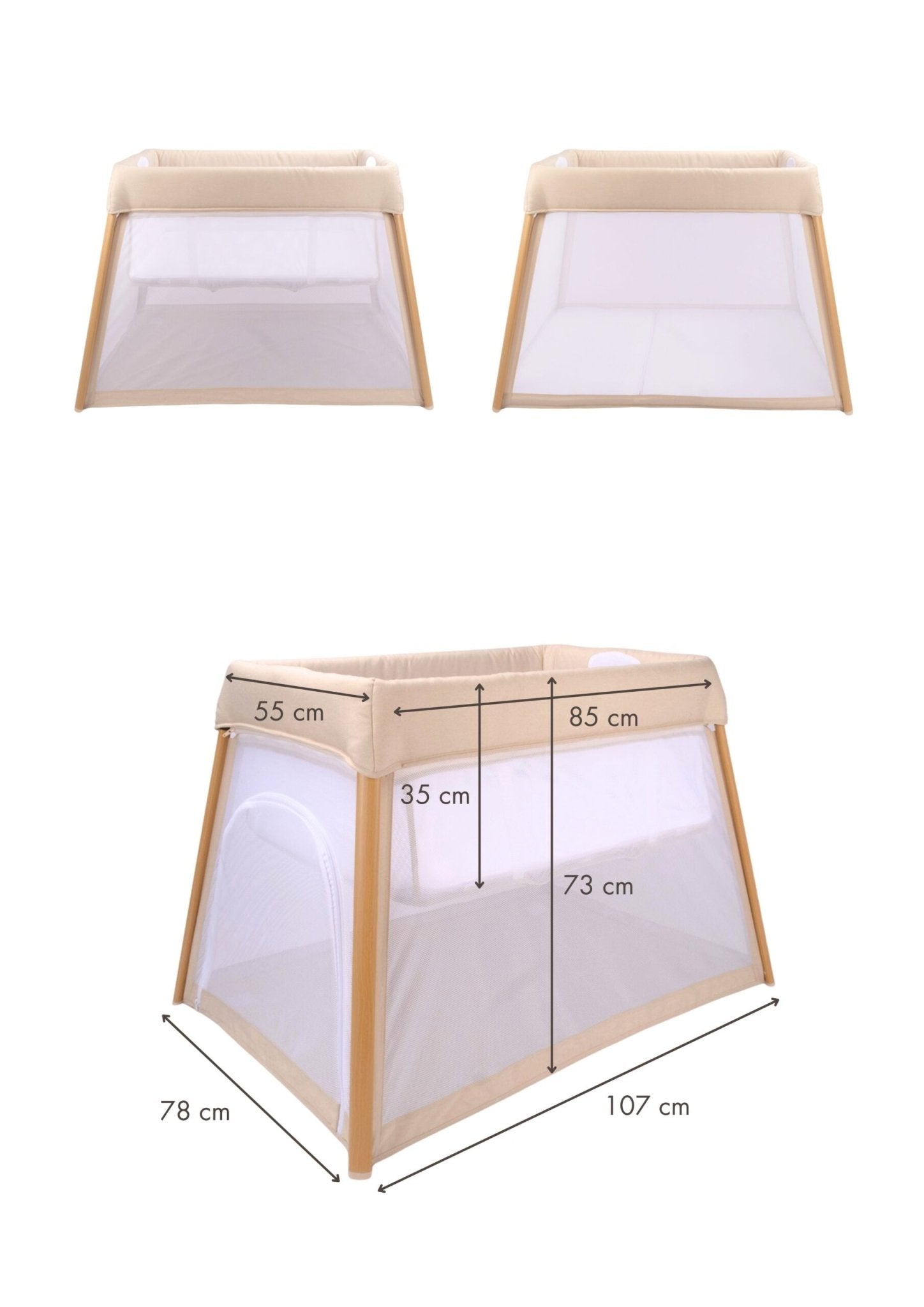 Bo Jungle Reisbedje Pure White - Casteleyn