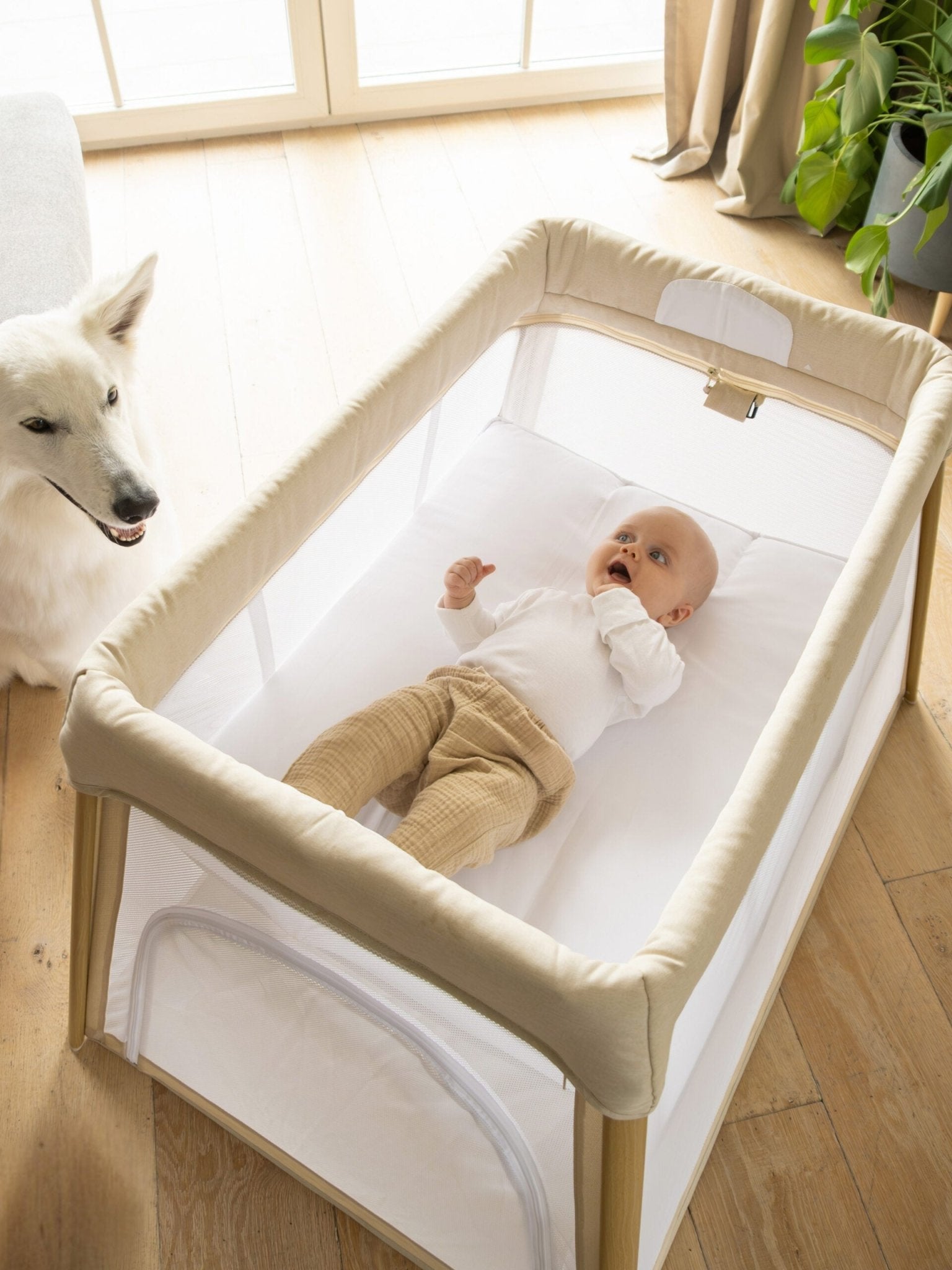 Bo Jungle Reisbedje Pure White - Casteleyn