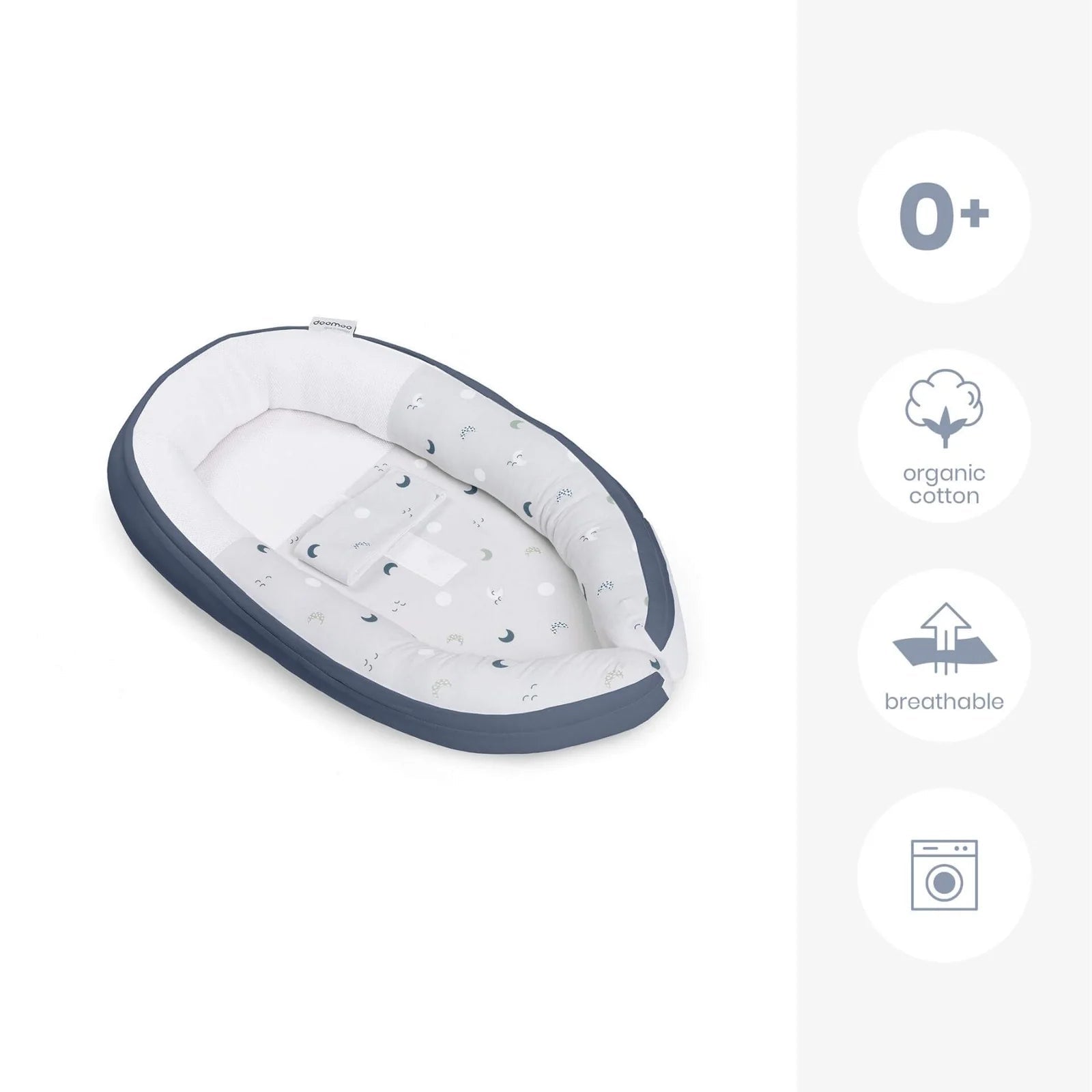 Cocoon - Babynestje - Blue Grey Moon - Casteleyn