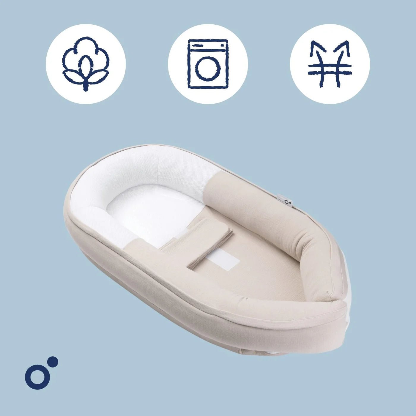 Cocoon - Babynestje - Tetra Jersey Sand - Casteleyn