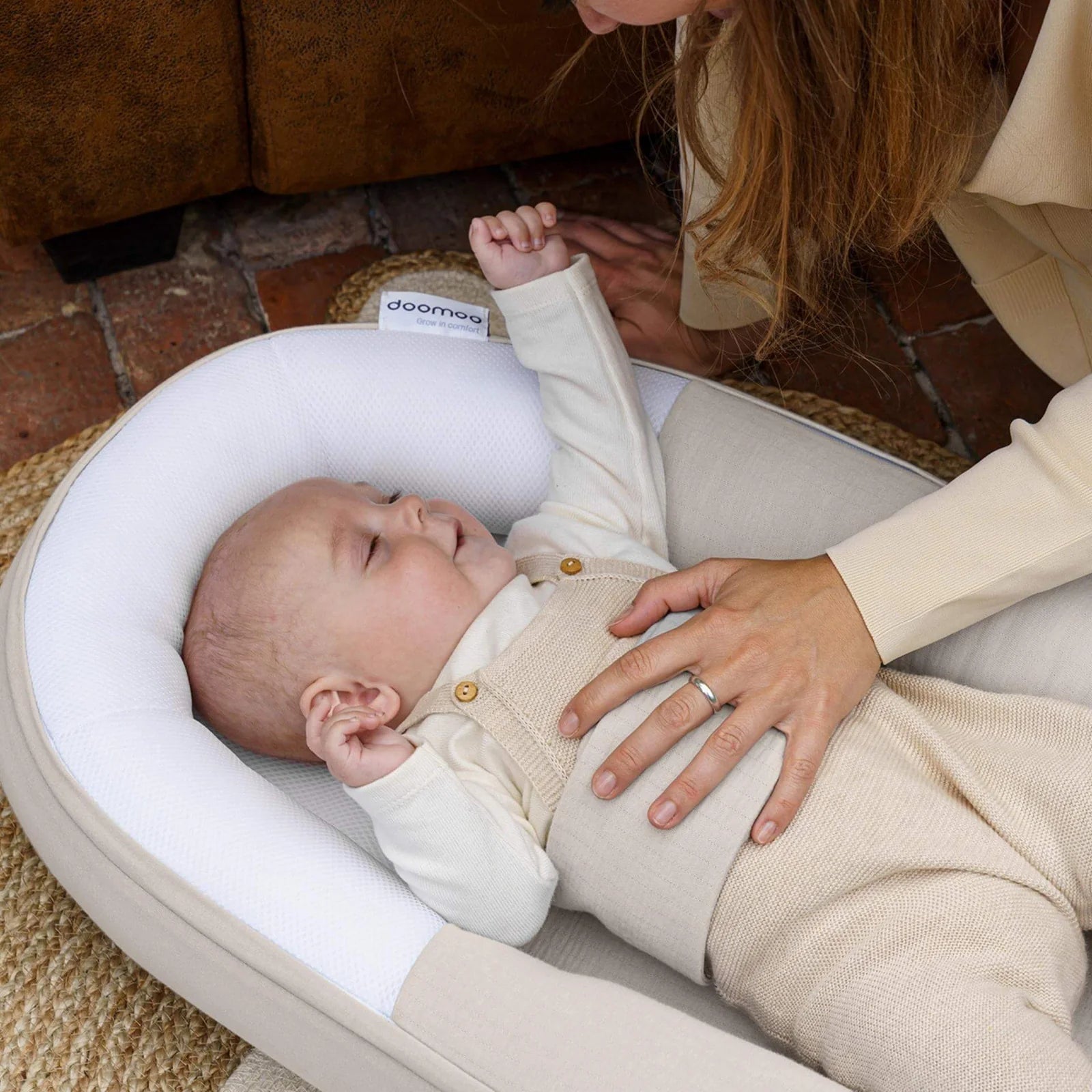 Cocoon - Babynestje - Tetra Jersey Sand - Casteleyn