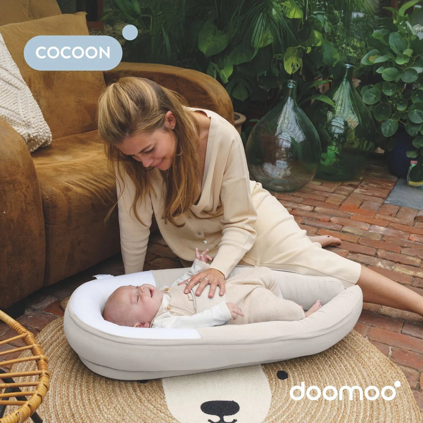 Cocoon - Babynestje - Tetra Jersey Sand - Casteleyn