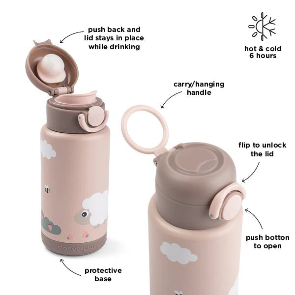 Done by deer insulated bottle - tiny farm - powder - Casteleyn