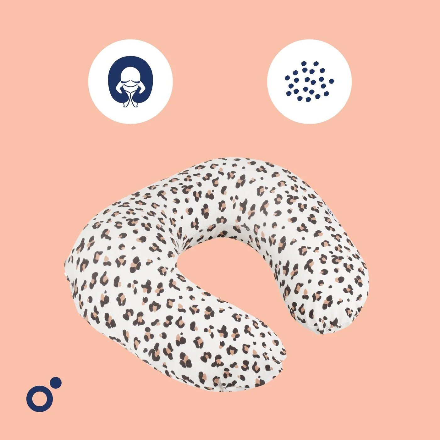 Doomoo Voedingskussen Softy - Leopard Cream - Casteleyn