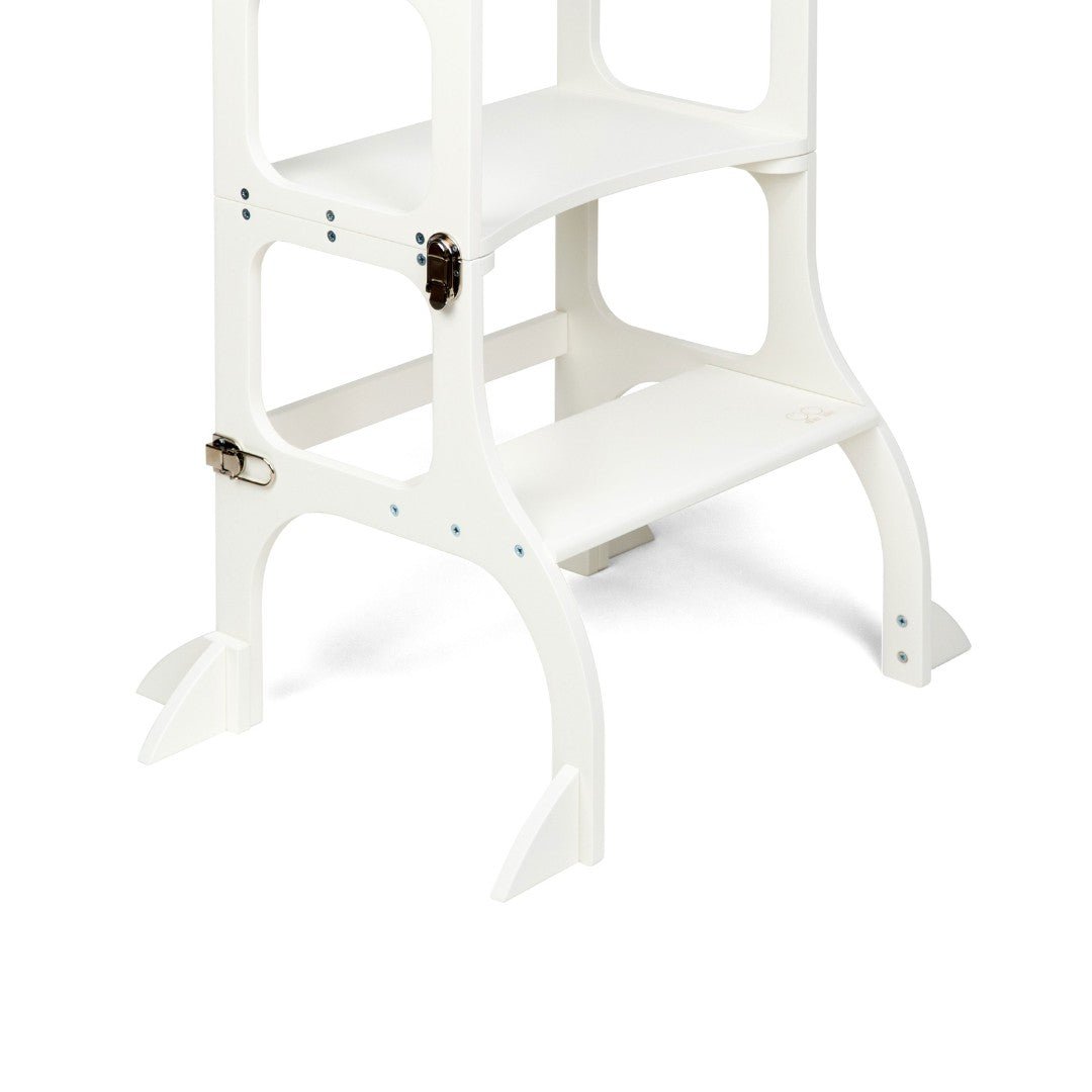 Ette Tete STEP'n'SIT 2-in-1 Leertoren en Tafel met Steunpoten – Wit - Casteleyn