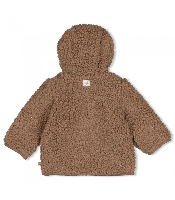 Bouclé omkeerbaar jasje met capuchon - My Little Love
