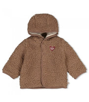 Bouclé omkeerbaar jasje met capuchon - My Little Love