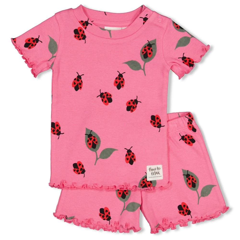 Feetje premium meisjes shortama - Lily Ladybug - Casteleyn