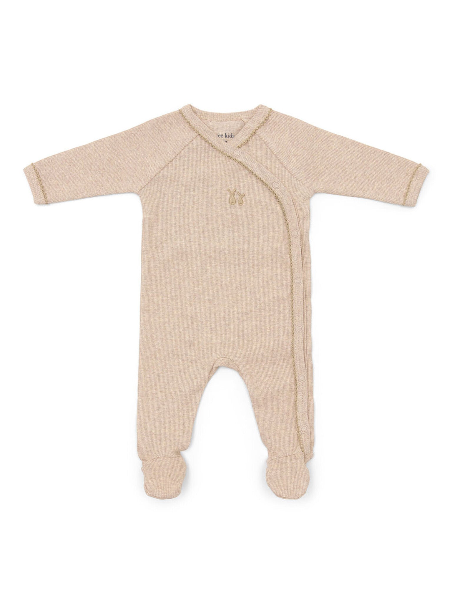 Poetree kids Teddy new born babypakje rib Camel