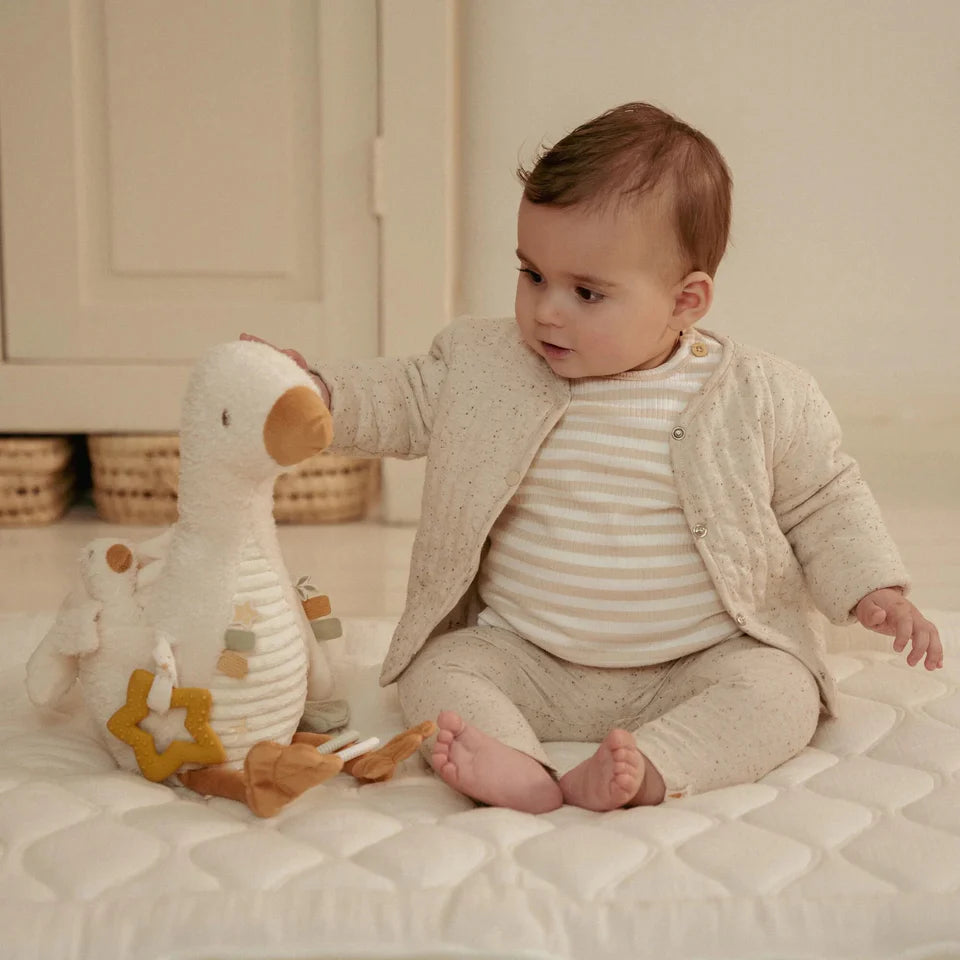 Little Dutch Activiteitenknuffel Gans - Wit - Little Goose