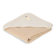 Little Dutch Badcape - Beige - 75 x 75 - Newborn Naturals - Baby Bunny