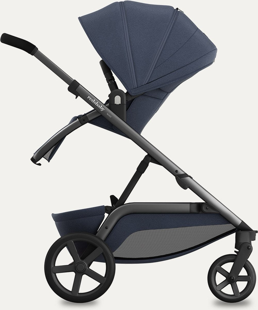  NUVO Single (Kinderwagen + Bassinet) - Blue Slate