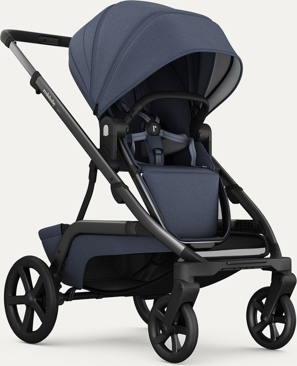  NUVO Single (Kinderwagen + Bassinet) - Blue Slate