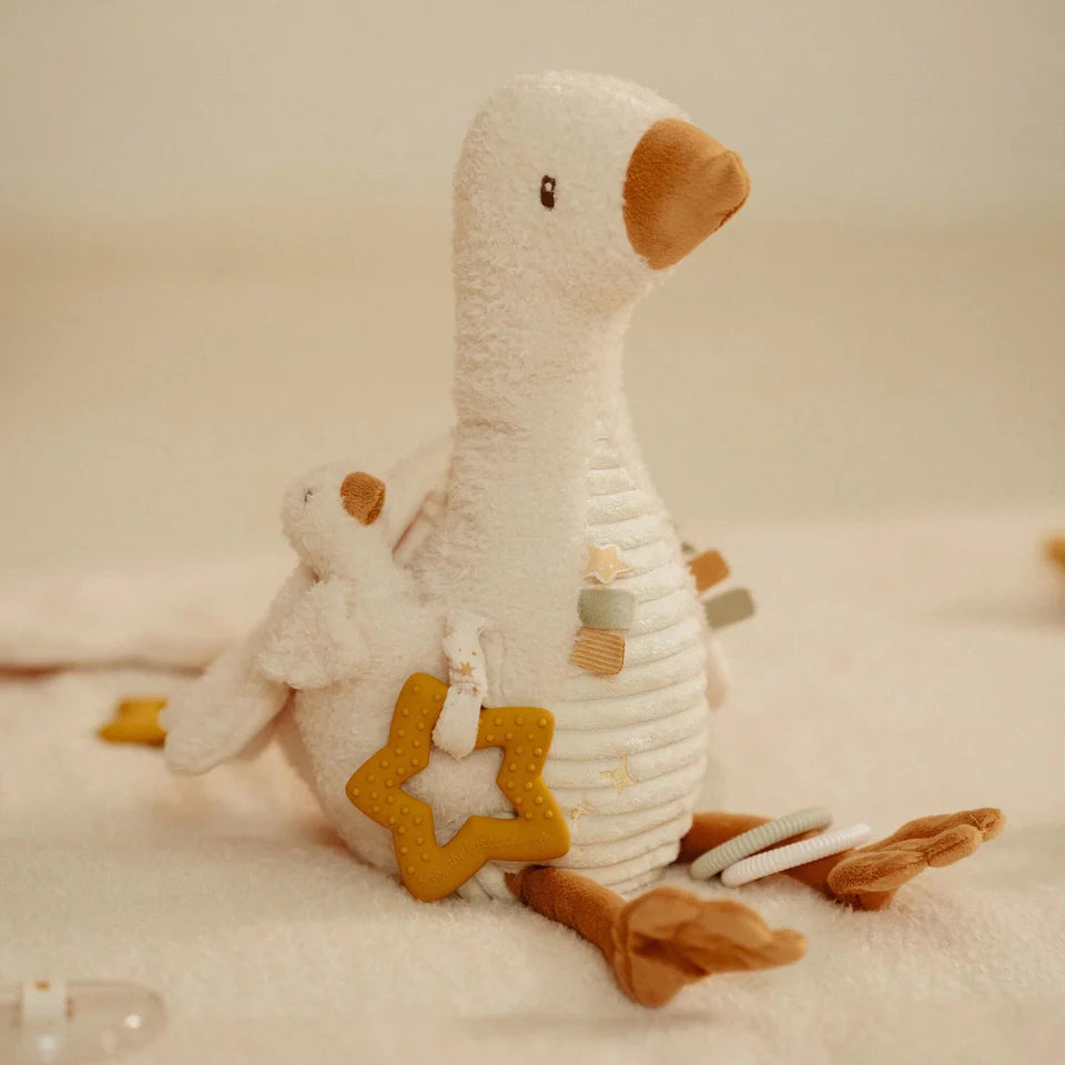 Little Dutch Activiteitenknuffel Gans - Wit - Little Goose