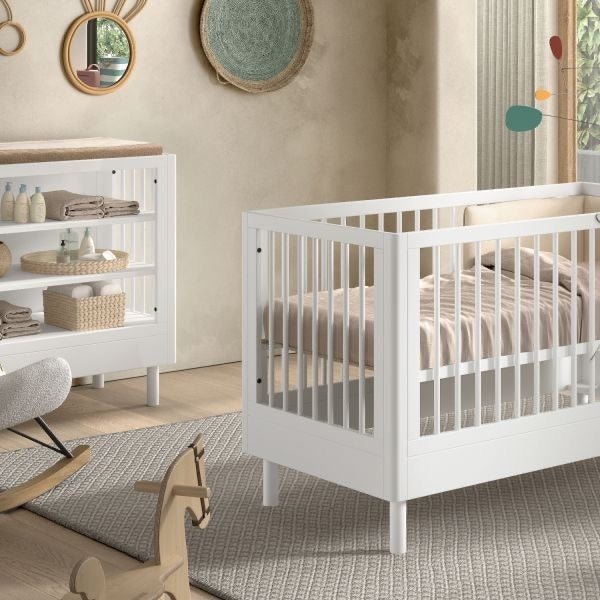 Forrest Babybed Met Ombouw - 70 x 140 cm - Beuk Wit - Casteleyn