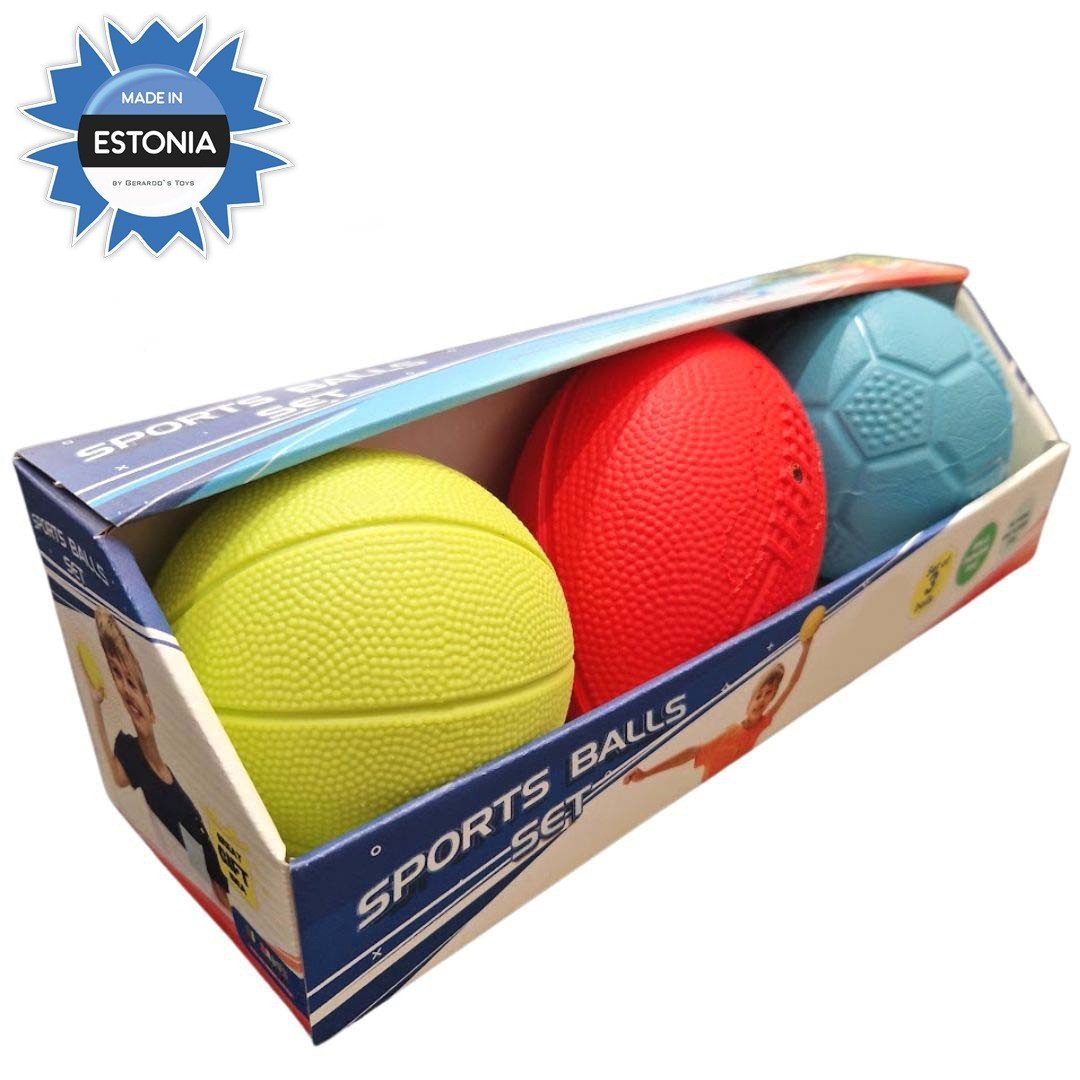 Gerardo's Toys Sportballen Set voor Kinderen – 3 stuks - Casteleyn