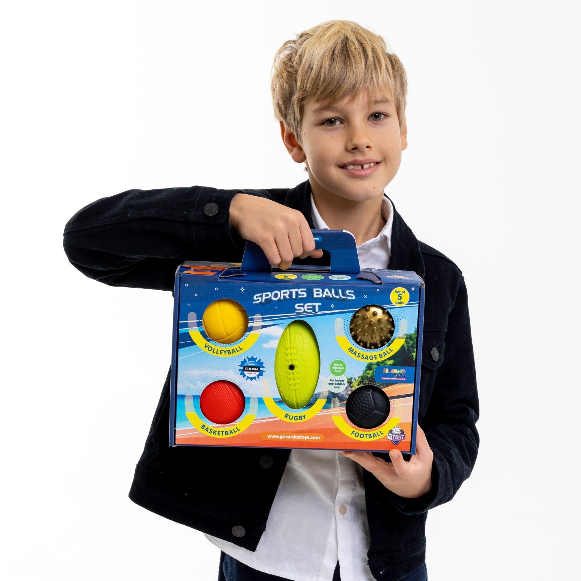 Gerardo's Toys Sportballen Set voor Kinderen – 5 stuks - Casteleyn