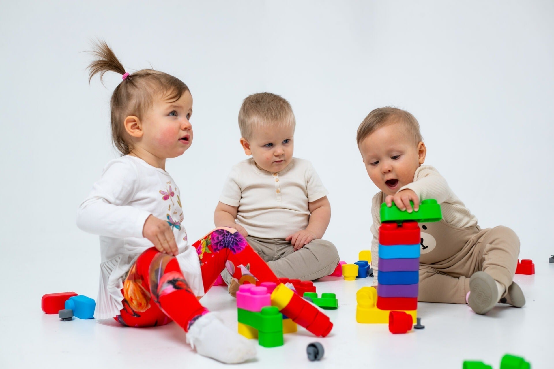 Gerardo's Toys Zachte Bouwblokken met Wielen – 33 stuks - Casteleyn