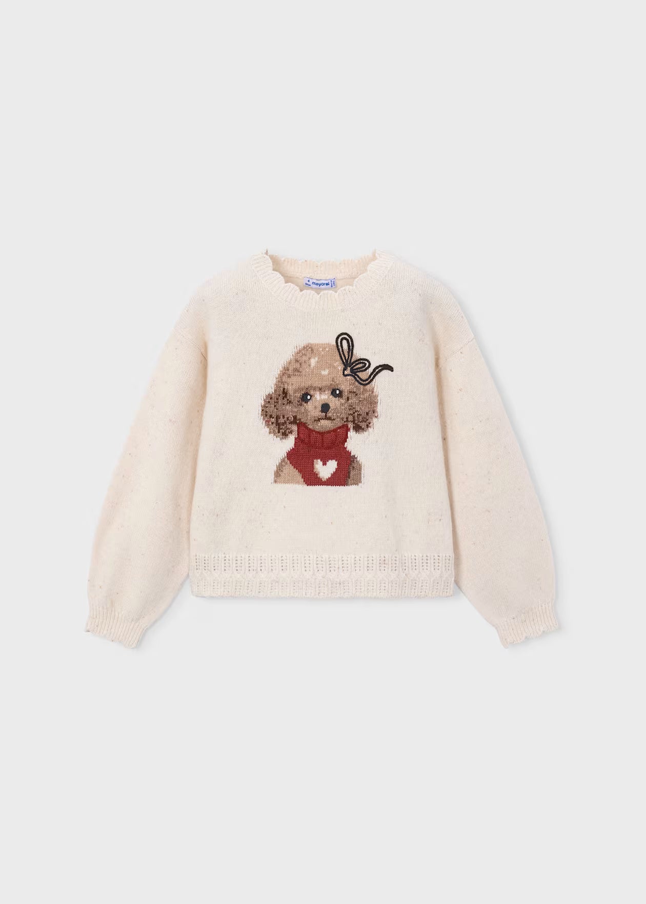 Girls' intarsia jumper