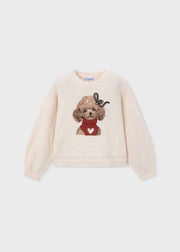 Girls' intarsia jumper