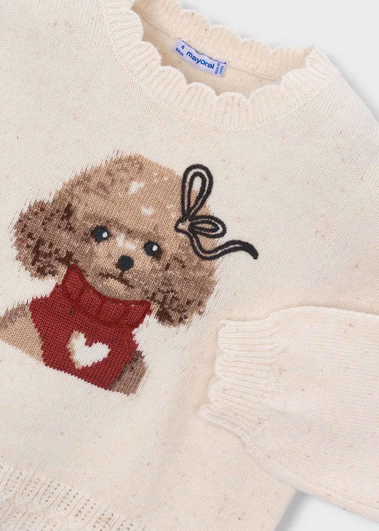 Girls' intarsia jumper