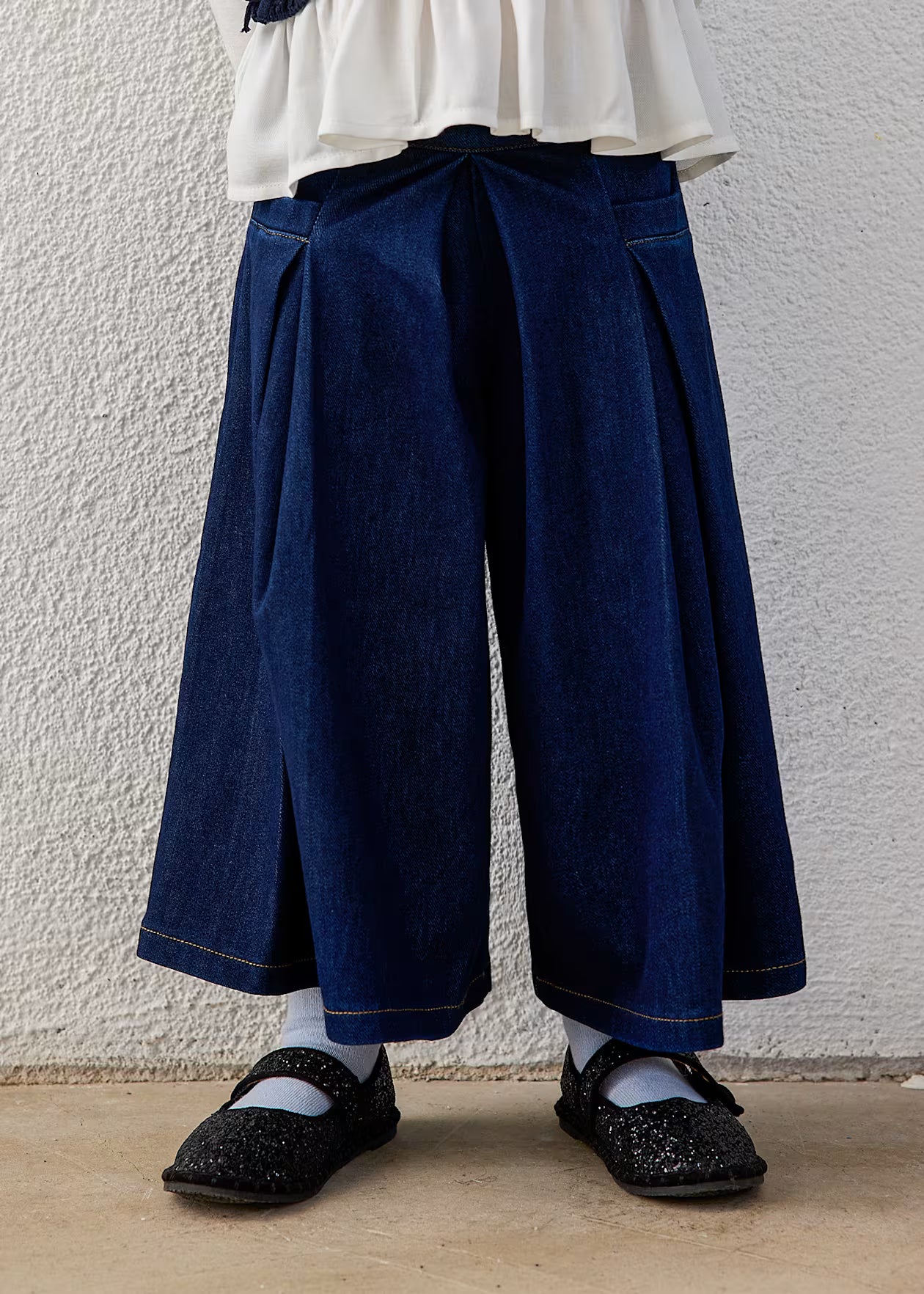 Meisjes Midi Skort – Super Dark Denim
