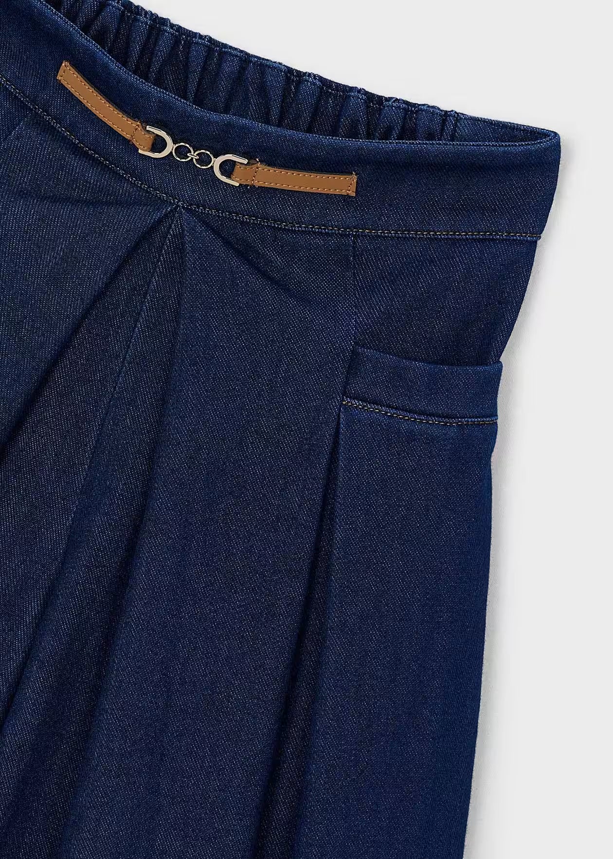Meisjes Midi Skort – Super Dark Denim