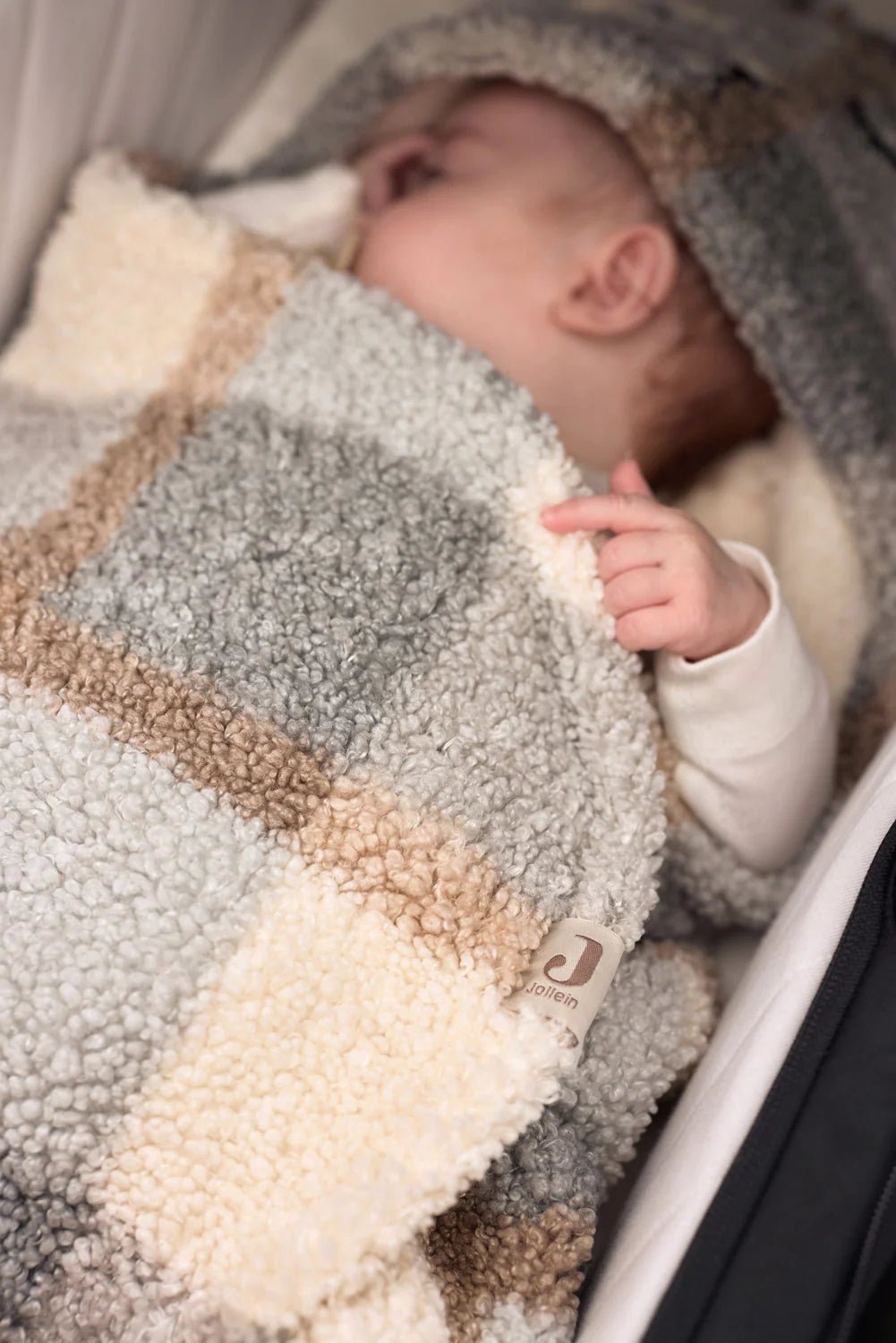 Jollein voetenzak Check Boucle - Casteleyn