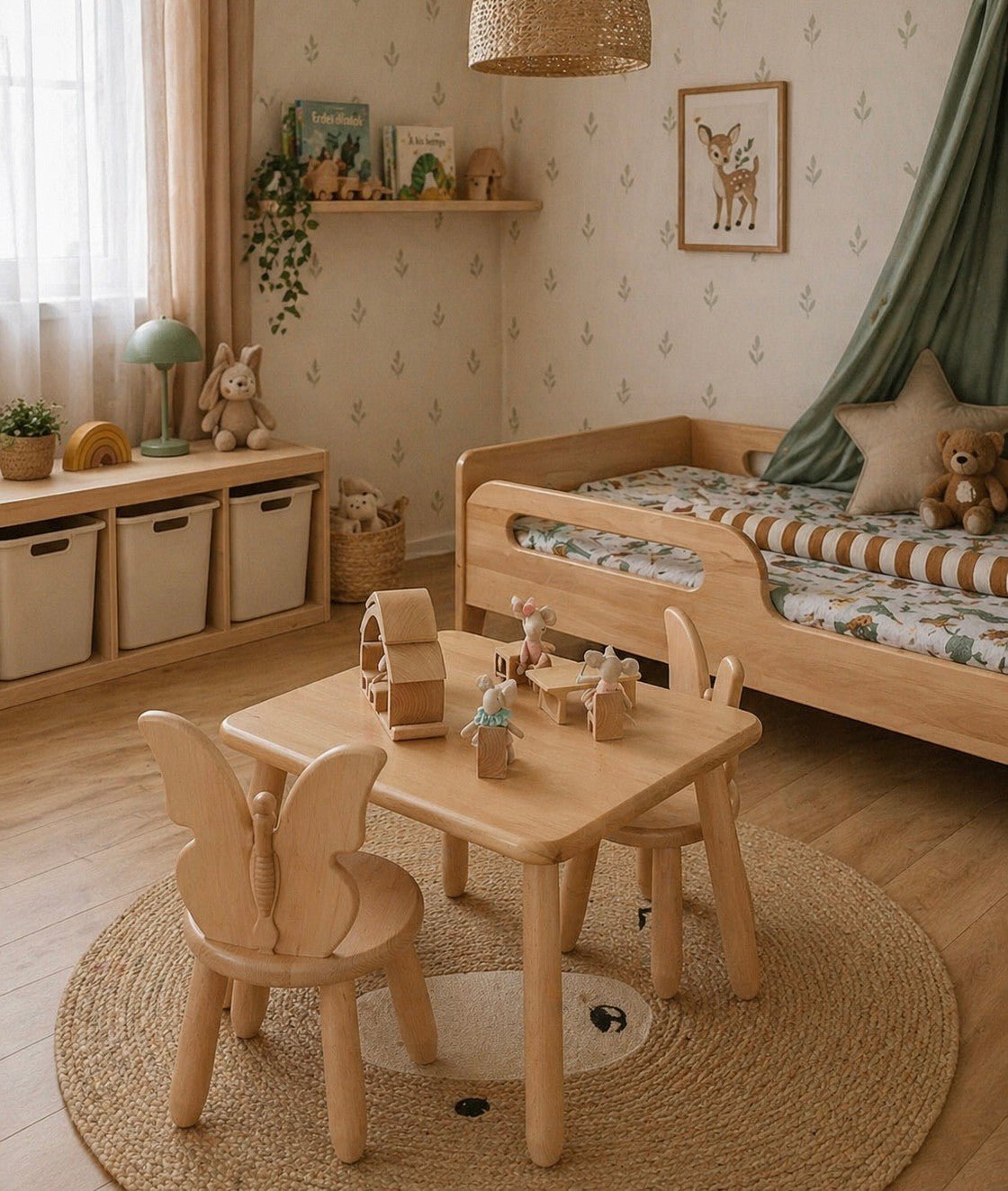 Kidozia Kindertafel met 2 Stoelen – Butterfly - Casteleyn