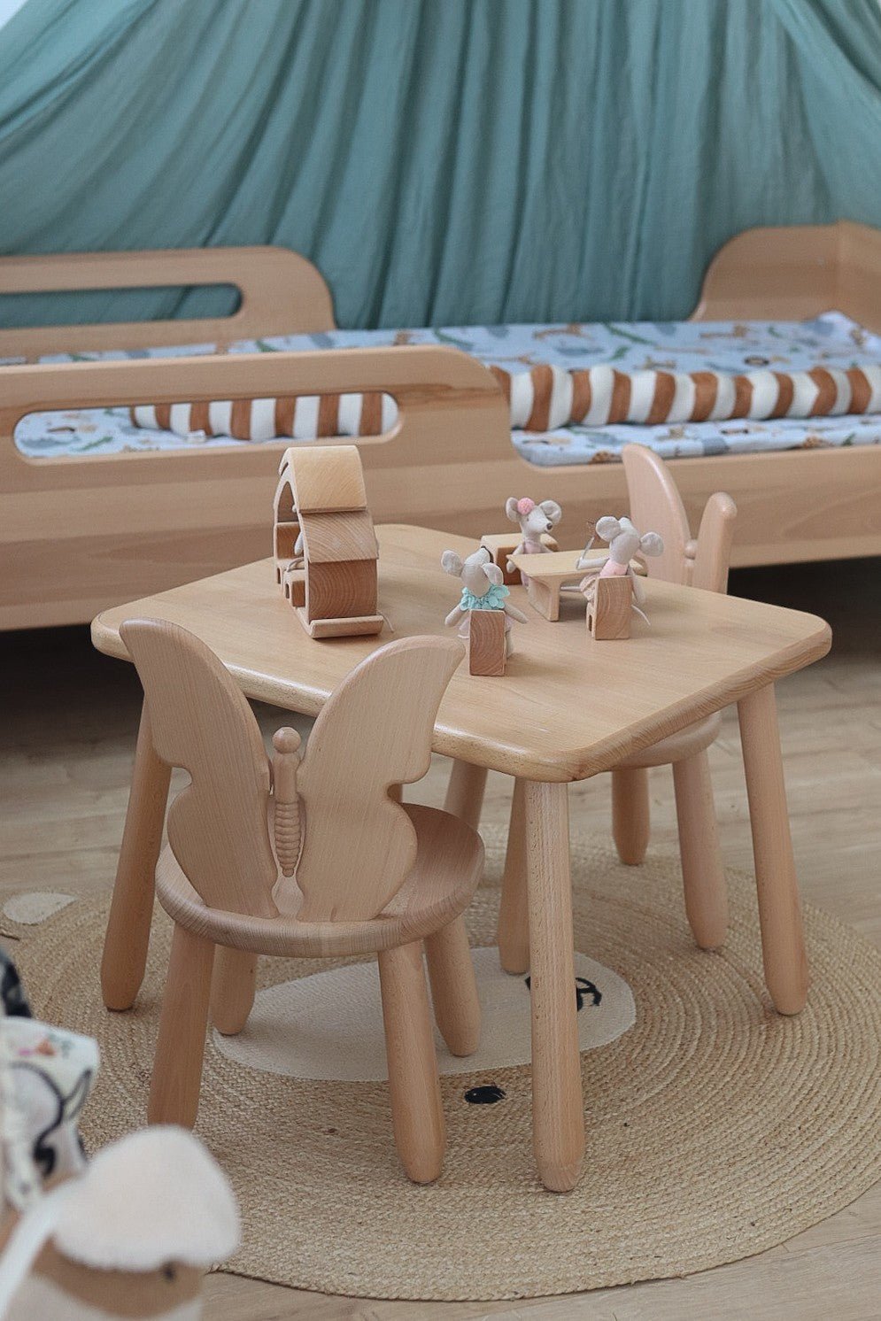 Kidozia Kindertafel met 2 Stoelen – Butterfly - Casteleyn