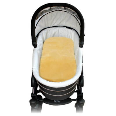 Schapenvacht lamsvel inleg – Voor kinderwagen, cosleeper & wieg